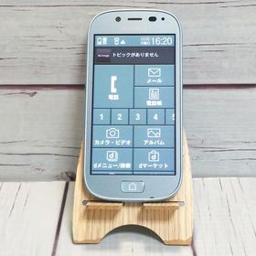 docomo 富士通 らくらくスマートフォン3 F-06F エアーブルー 本体 白ロム B899426