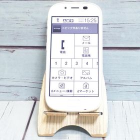 富士通 らくらくスマートフォン3 F-06F docomo ホワイト 本体 白ロム B912272
