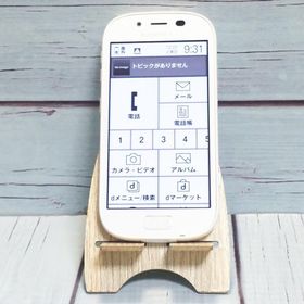 富士通 らくらくスマートフォン3 F-06F docomo ホワイト 本体 白ロム B917708