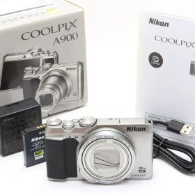 A (美品) Nikon ニコン COOLPIX A900 シルバー 初期不良返品無料 12-116