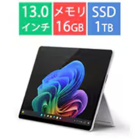マイクロソフト Microsoft タブレットPC/Copilot+ PC/13型/Surface Pro（第11世代）/Snapdragon X Elite/メモリ 16GB/SSD 1TB/Windows 11 Home/Microsoft 365 Personal（24か月版）/Office Home ＆ Business 2024 オプション付/NPU搭載/プラチナ EP2-19232