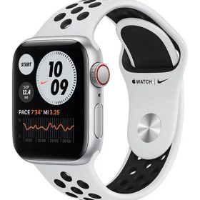 【中古】【安心保証】 SE 第1世代[40mm/セルラー]アルミ シルバー Apple Watch Nike