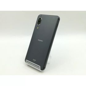 【中古】SHARP au 【SIMロック解除済み】 AQUOS sense3 ブラック 4GB 64GB SHV45【DS秋葉】保証期間1週間【ランクB】