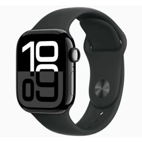 「新品・海外版」Apple Watch Series 10 42mm GPSモデル [ジェットブラックアルミニウムケース/ブラックスポーツバンドS/M] MX1M3CH/B【即納】【あす楽】【プレゼント】