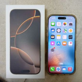 美品Apple iPhone 16 Pro デザートチタニウム 128GB 箱付