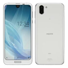【SIMロック解除済】au AQUOS R2 SHV42 Platium White SHARP 当社3ヶ月間保証 中古 イオシス