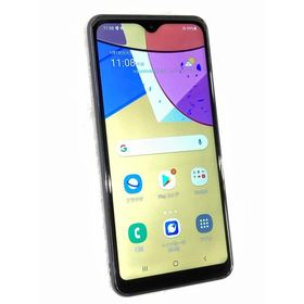 中古 samsung Galaxy A21 64GB ブラック SCV49 au