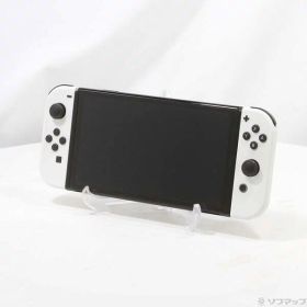 【中古】Nintendo(任天堂) Nintendo Switch 有機ELモデル Joy-Con(L)／(R) ホワイト 【198-ud】