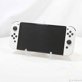 【中古】Nintendo(任天堂) Nintendo Switch 有機ELモデル Joy-Con(L)／(R) ホワイト 【198-ud】