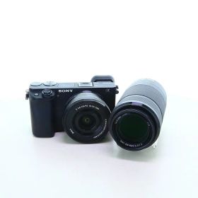 【中古】 (ソニー) SONY α6400 ダブルズームキット ブラック【中古カメラ デジタル一眼】 ランク：B