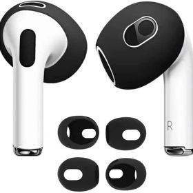 新品 【4個入り】ILYAML for AirPods Pro 2 イヤーピース シリコーン製イヤホン カバー airpods pro 2 落ち防止イヤーピース分離可能 遮音性/フィット感/脱落防止 ブラック