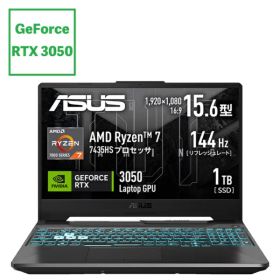 ASUS｜エイスース ゲーミングノートパソコン TUF Gaming A15(RTX 3050) グラファイトブラック FA506NCR-R7R3050T [15.6型 /Windows11 Home /AMD Ryzen 7 /メモリ：16GB /SSD：1TB /2024年6月モデル]