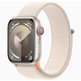 【中古(未使用買取品)】 Apple Watch Series 9 GPS+Cellularモデル 41mm MRHQ3J/A (スターライトスポーツループ)