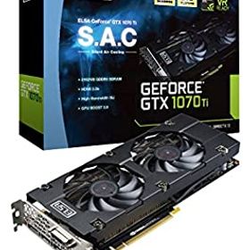 【中古】「非常に良い」ELSA GeForce GTX 1070 Ti 8GB S.A.C グラフィックスボード VD6507 GD1070-8GERTS