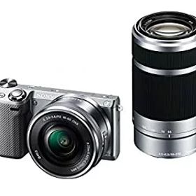 【中古】「非常に良い」SONY ミラーレス一眼 NEX-5T ダブルズームレンズキット シルバー NEX-5TY-S