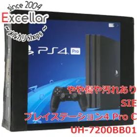 [bn:5] SONY プレイステーション4 Pro 1TB ジェット・ブラック CUH-7200BB01 コントローラー・ゴム足なし・外箱いたみ 元箱あり
