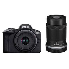 【ラッピング可】【即日発送】【新品 箱不良・シュリンク破れ品】CANON キヤノン カメラ EOS R50 ダブルズームキット ブラック