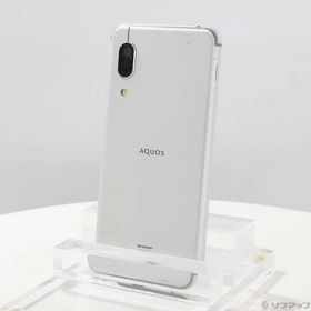 〔中古〕SHARP(シャープ) AQUOS sense3 lite 64GB シルバーホワイト SH-RM12 楽天 SIMフリー〔349-ud〕