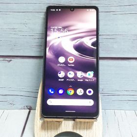 au AQUOS sense6s SHG07 ブラック 本体 白ロム SIMロック解除済み SIMフリー C604299