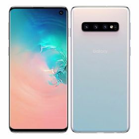 【中古】【安心保証】 Galaxy S10 SCV41[128GB] au プリズムホワイト