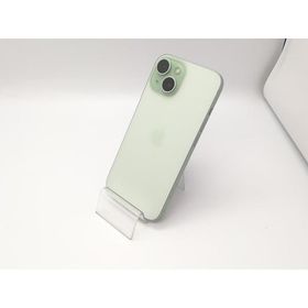 【中古】Apple 国内版 【SIMフリー】 iPhone 15 128GB グリーン MTMM3J/A【アリオ倉敷】保証期間１ヶ月【ランクA】
