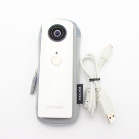 リコー(RICOH)の■美品■ RICOH THETA SC ホワイト 全天球カメラ ♯95018(ビデオカメラ)