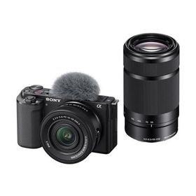 【長期保証付】ソニー(SONY) VLOGCAM ZV-E10XB ブラック ダブルズームレンズキット ミラーレス一眼デジタルカメラ