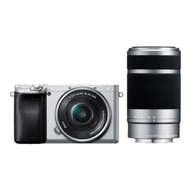 SONY ソニー デジタル一眼カメラ α6400 ダブルズームレンズキット シルバー(ILCE-6400Y/S)