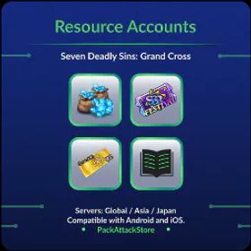 1000-1300 虹のダイヤ、URチケット3-15枚、5-10枚 SSR チケット |Seven Deadly Sinsリソースアカウント