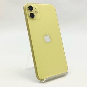 iPhone 11 64GB イエロー au SIMフリー 白ロム 動作確認済 74%【全額返金保証】【最速発送】