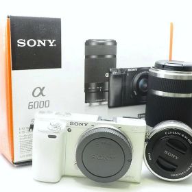 【全品ポイント10倍！要エントリー】ソニー SONY ミラーレス一眼 α6000 ILCE-6000Y ダブルズームレンズキット 【中古】