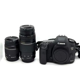 [中古品]CANON EOS 5D Mark III ボディ レンズ28-80mm 75-300mm 訳