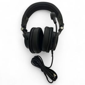 ◯ オーディオテクニカ audio-technica ヘッドセット ATH-M50x ブラック ゲーム実況 配信 ポッドキャスト 1100-2285(ヘッドフォン/イヤフォン)
