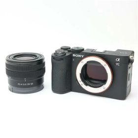 【中古】 《並品》 SONY α7C II ズームレンズキット ILCE-7CM2L B ブラック 【アイピースゴム部品交換/各部点検済】 [ デジタルカメラ ]