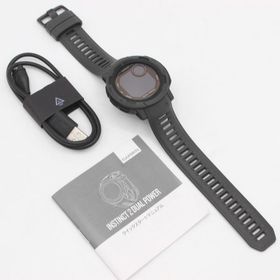 ボーナスストア+5％【美品】 GARMIN Instinct 2 Dual Power Graphite 010-02627-40 スマートウォッチ ガーミン インスティンクト 本体