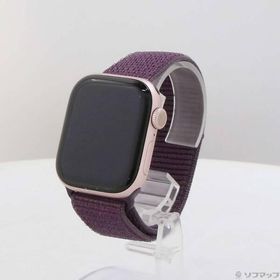 〔中古〕Apple(アップル) 〔展示品〕 Apple Watch Series 10 GPS 42mm ローズゴールドアルミニウムケース プラムスポーツループ〔348-ud〕