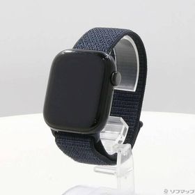 〔中古〕Apple(アップル) Apple Watch Series 10 GPS 42mm ジェットブラックアルミニウムケース インクスポーツループ〔352-ud〕