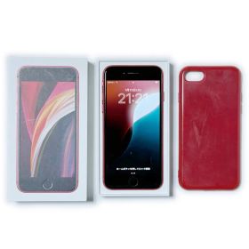 iPhone SE2 64GB《美品 第2世代 レッド 中古スマホ ケース付》