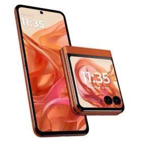 motorola モトローラ スマートフォン razr 50 / メイン 6.9インチ/ アウト 3.6インチ /RAM 12GB /ROM 512GB / Android 14 / SIMフリー [スプリッツオレンジ] PB230002JP 新品 送料無料