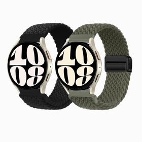 編組 マグネット コンパチブル Samsung Galaxy Watch 6/6 Classic/5/5 pro/4/4 Classic/3 41mm/Active 2/Active for Amazfit