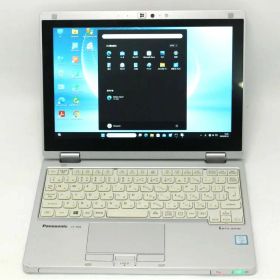中古 フルHD対応WUXGA タッチ 10.1インチ Panasonic Let's Note CF-RZ6RFRVS Windows11 七世代Core i5-7Y57 8GB 爆速256GB-SSD カメラ 無線 Office付き Win11【中古ノートパソコン 中古パソコン 中古PC】送料無料 あす楽対応 即日発送（Windows10も対応可能 Win10）
