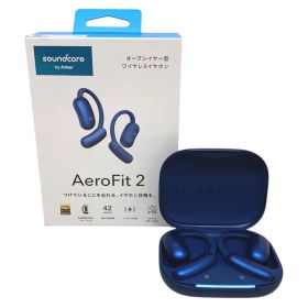 ANKER (アンカー) soundcore AeroFit 2 オープンイヤー型 ワイヤレスイヤホン A3874N31 ブルー 家電/091