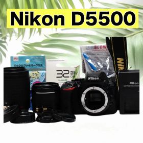 美品 Nikon D5500 ダブルズームキット 手ぶれ補正 スマホ転送