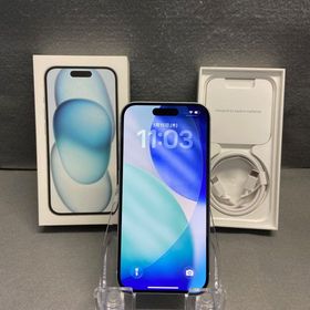 超美品 国内版 SIMフリー iPhone15 256GB ブルー色