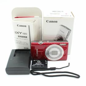 キヤノン(Canon)の■ほぼ新品■ CANON IXY 180 レッド 243013(コンパクトデジタルカメラ)