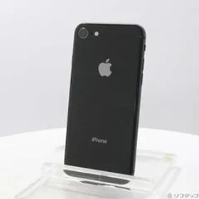 〔中古品〕 iPhone8 64GB スペースグレイ MQ782J／A SIMフリー【348】