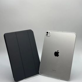 【Smart Folio付き中古B】iPad Pro 11-inch (M4) 1TB シルバー wifi+Cellular バッテリー【91%】 SIMフリー 白ロム