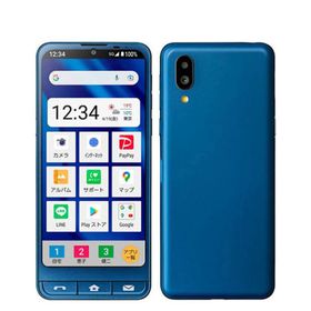 シャープ(SHARP)のA201SH シンプルスマホ6 インディゴブルー SIMフリー 本体 ソフトバンク スマホ シャープ 【送料無料】 a201shbl7mtm(スマートフォン本体)