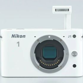 【中古】Nikon ニコン 1 J1 標準ズームレンズキット ホワイト シャッター回数僅少