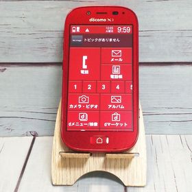 docomo 富士通 F-06F らくらくスマートフォン3 レッド 585